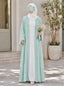 Aqua Mist - Classic Bow Abaya HJ1713
