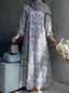 Ash Grey - Arabic Lawn Abaya HJ1633