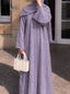 Botanical Luxe Abaya - Lavender HJ1753