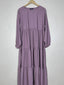 Lilac - Frill Maxi Abaya HJ1497