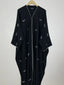 Off White - Butterfly Bow Abaya HJ1140