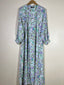Mint Green - Floral Maxi Abaya HJ1611