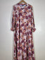 Dusty Rose - Floral Maxi Abaya HJ1662