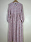 Blush - Floral Front Open Chun Abaya HJ1669