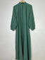 Mist Green - Zipper with Collar Abaya HJ1400