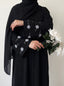 Black - Ravina Handwork Abaya HJ1539