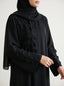 BLACK - REGAL ABAYA HJ1595