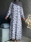 Pearl Cloud - Arabic Lawn Abaya HJ1636