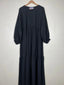 Black - Frill Maxi Abaya HJ0344