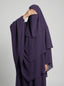 Purple - Two Layer Khimar Set