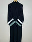 Sage - White Modest Pleated Abaya HJ1001