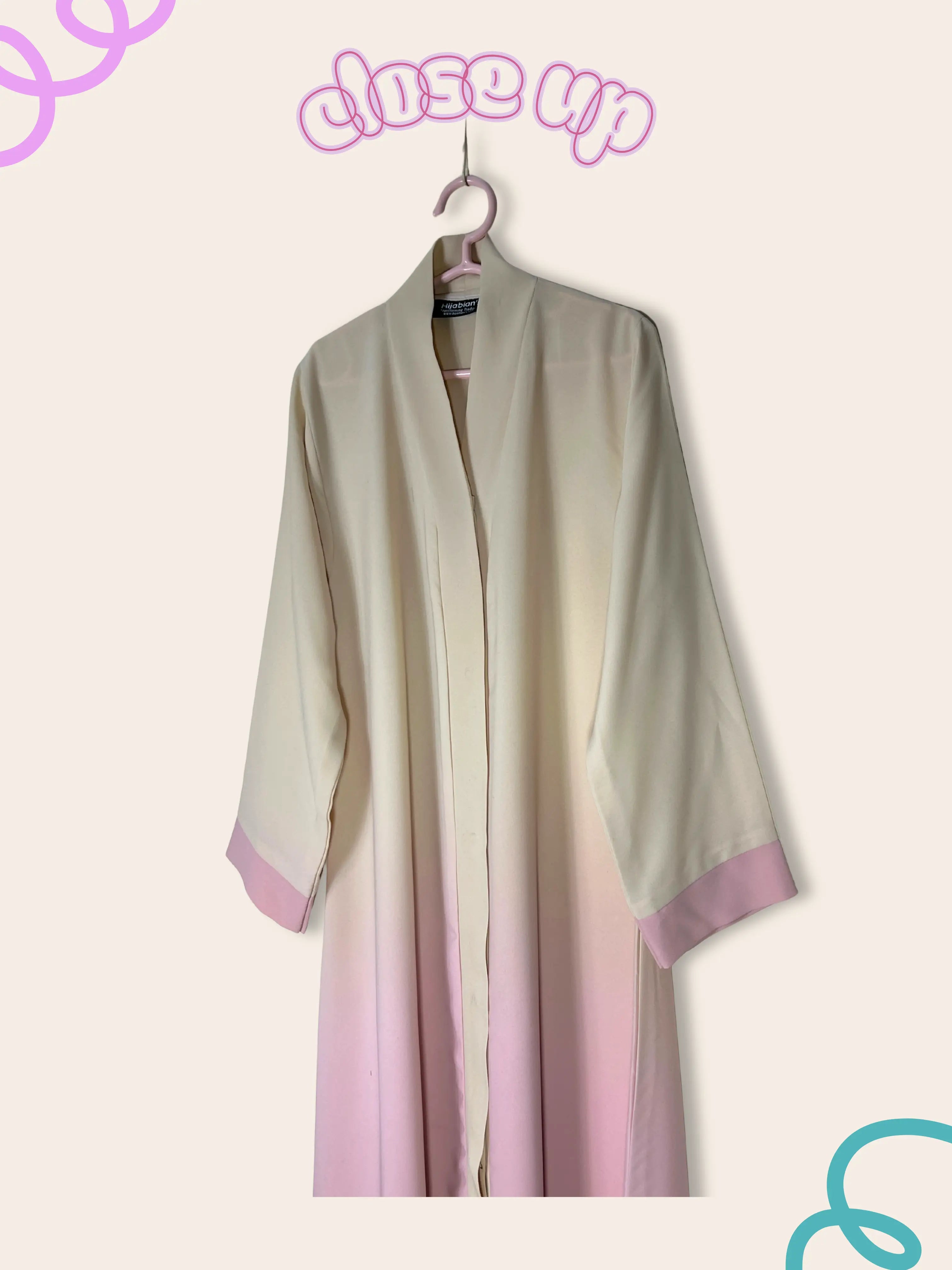 Blush Rose - Kids Ombre Abaya HJ1467 Secondary image