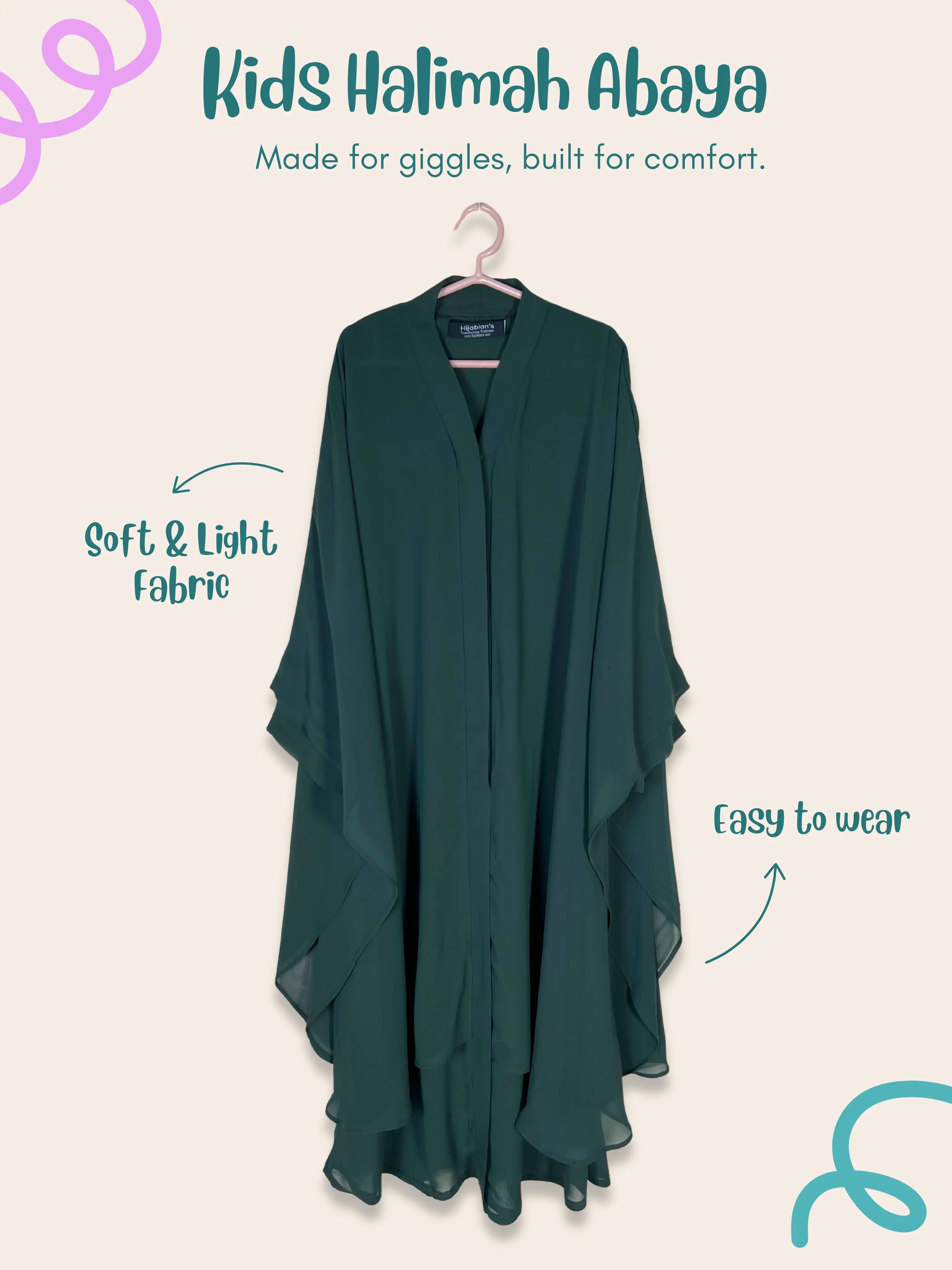 Castleton Green - Kids Halimah Abaya HJ1463