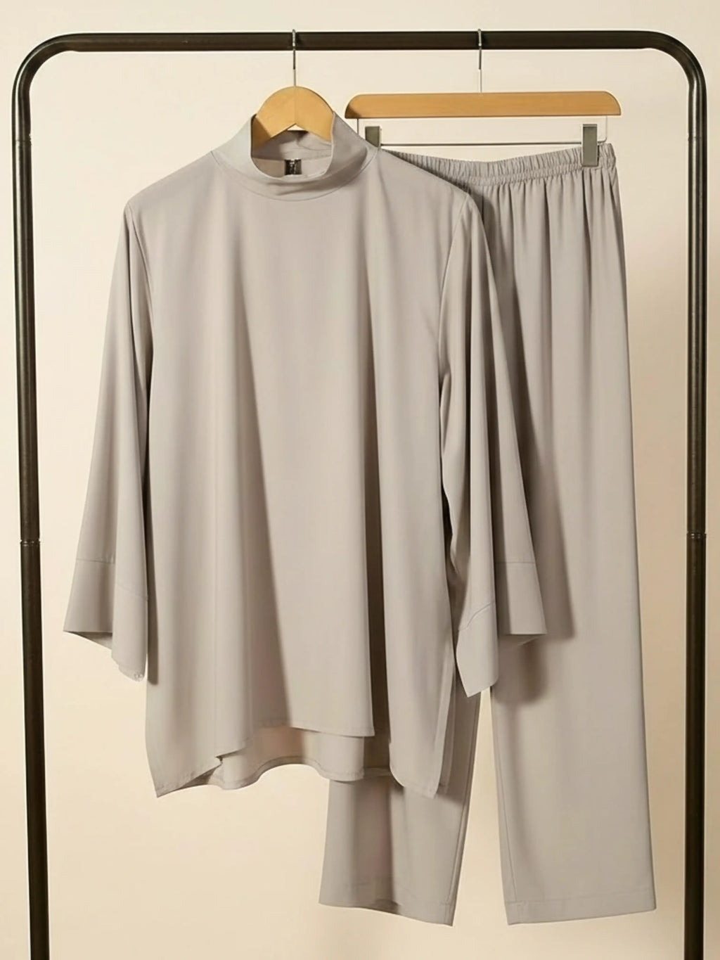 Beige - Modest Co-ord Set HJ1545