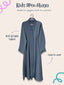 Grey - Kids Open Abaya HJ1471