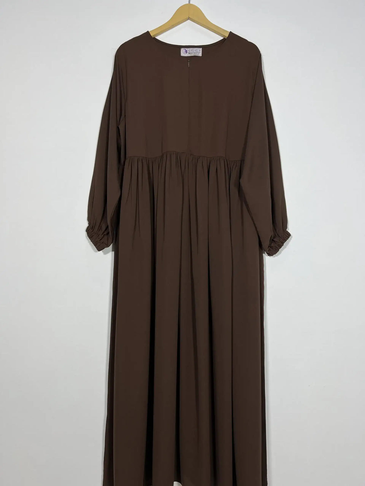 Bistre Maxi Abaya with Zip & Elastic Sleeves HJ-131 Main image