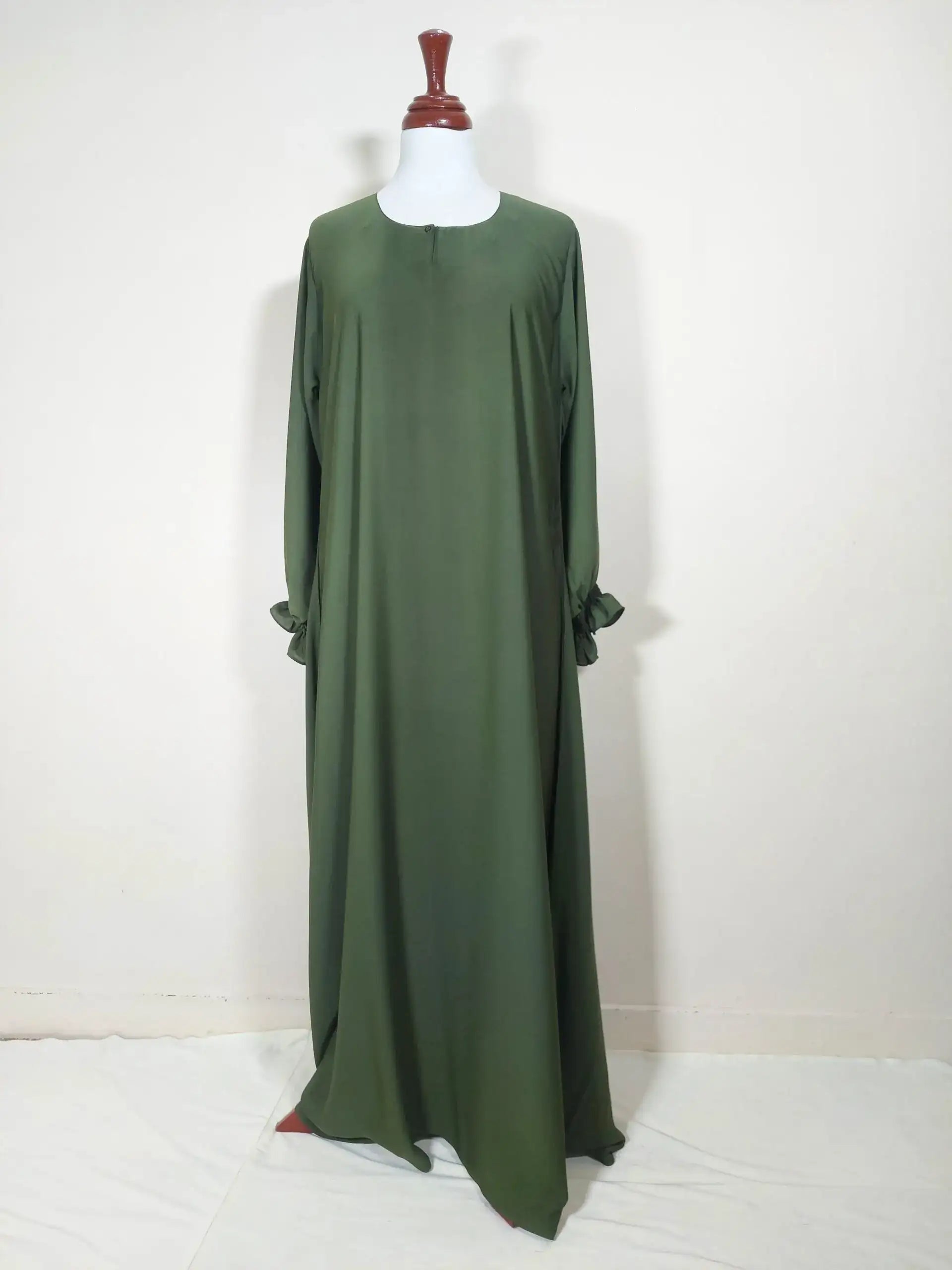 Olive Green Maxi Abaya HJ-077