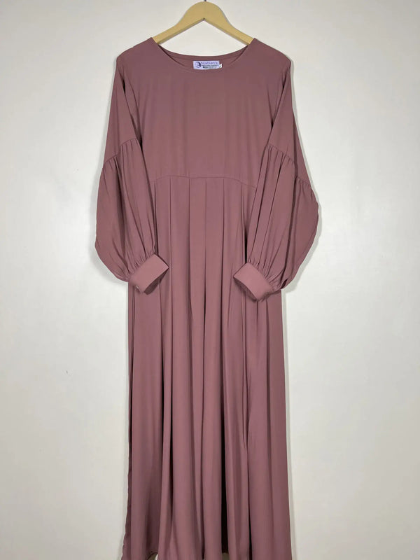 Coral - Pleated Abaya HJ0390