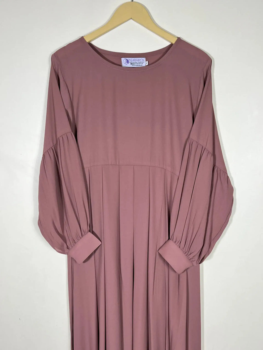 Coral - Pleated Abaya HJ0390