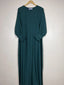 Bottle Green - Cuff Frill Abaya HJ0417
