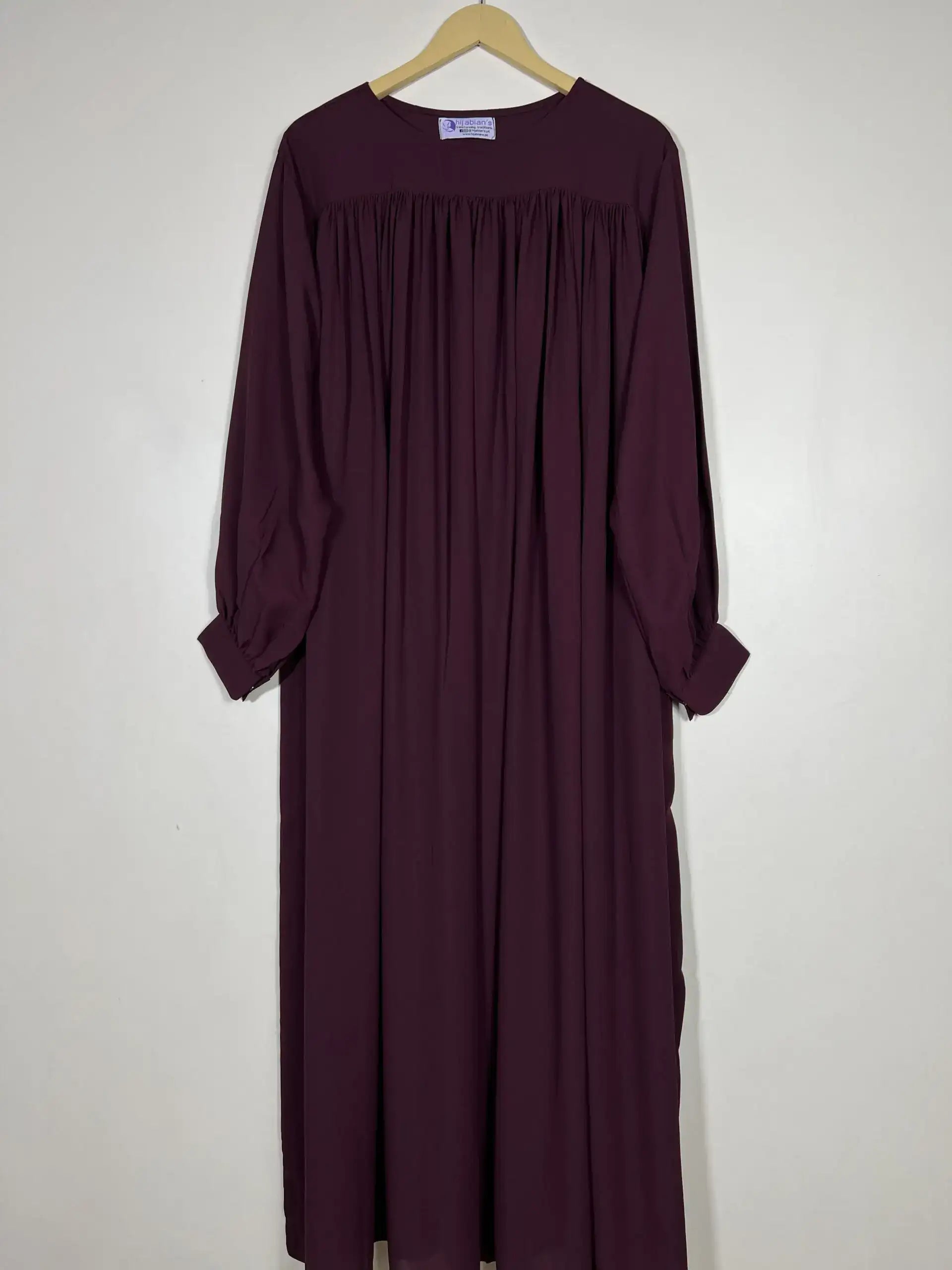 Deep Maroon - Chun Design Abaya HJ0433