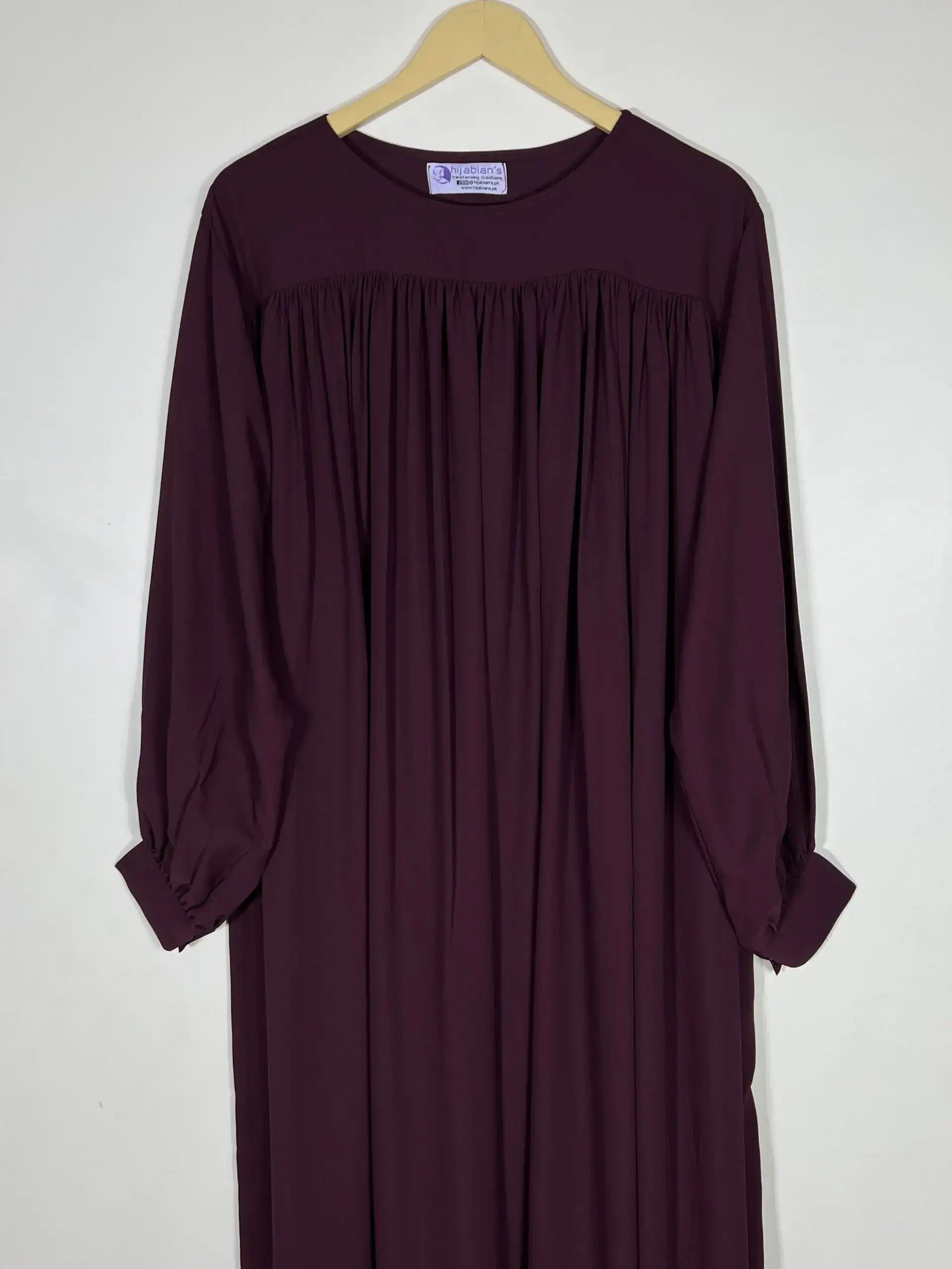 Deep Maroon - Chun Design Abaya HJ0433