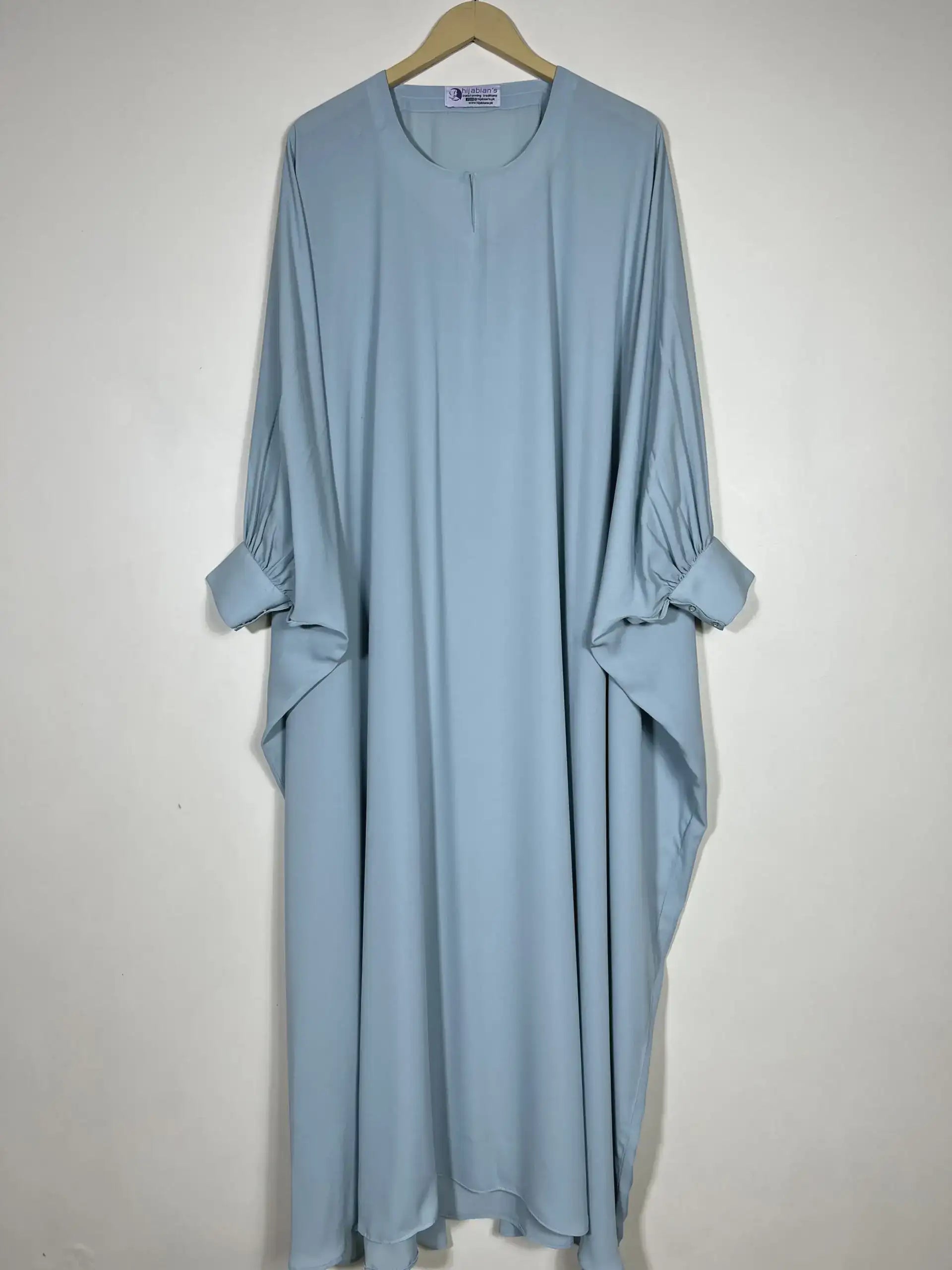 Light Turquoise - Butterfly Style Abaya HJ0438