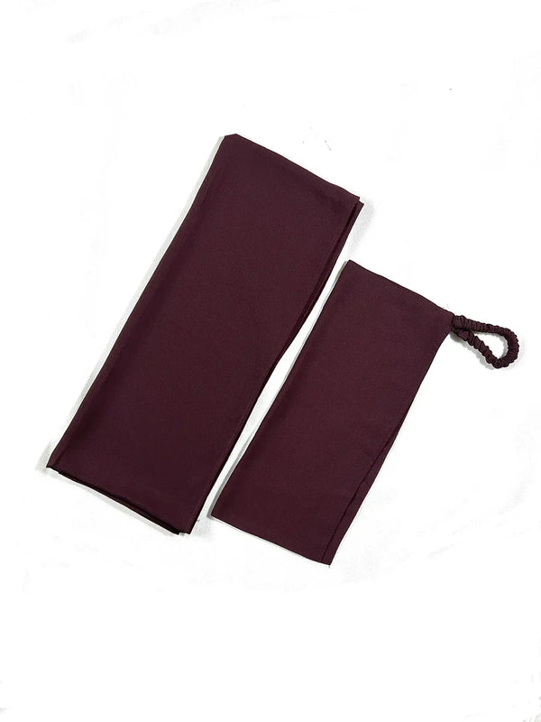 Deep Maroon - Chun Design Abaya HJ0433