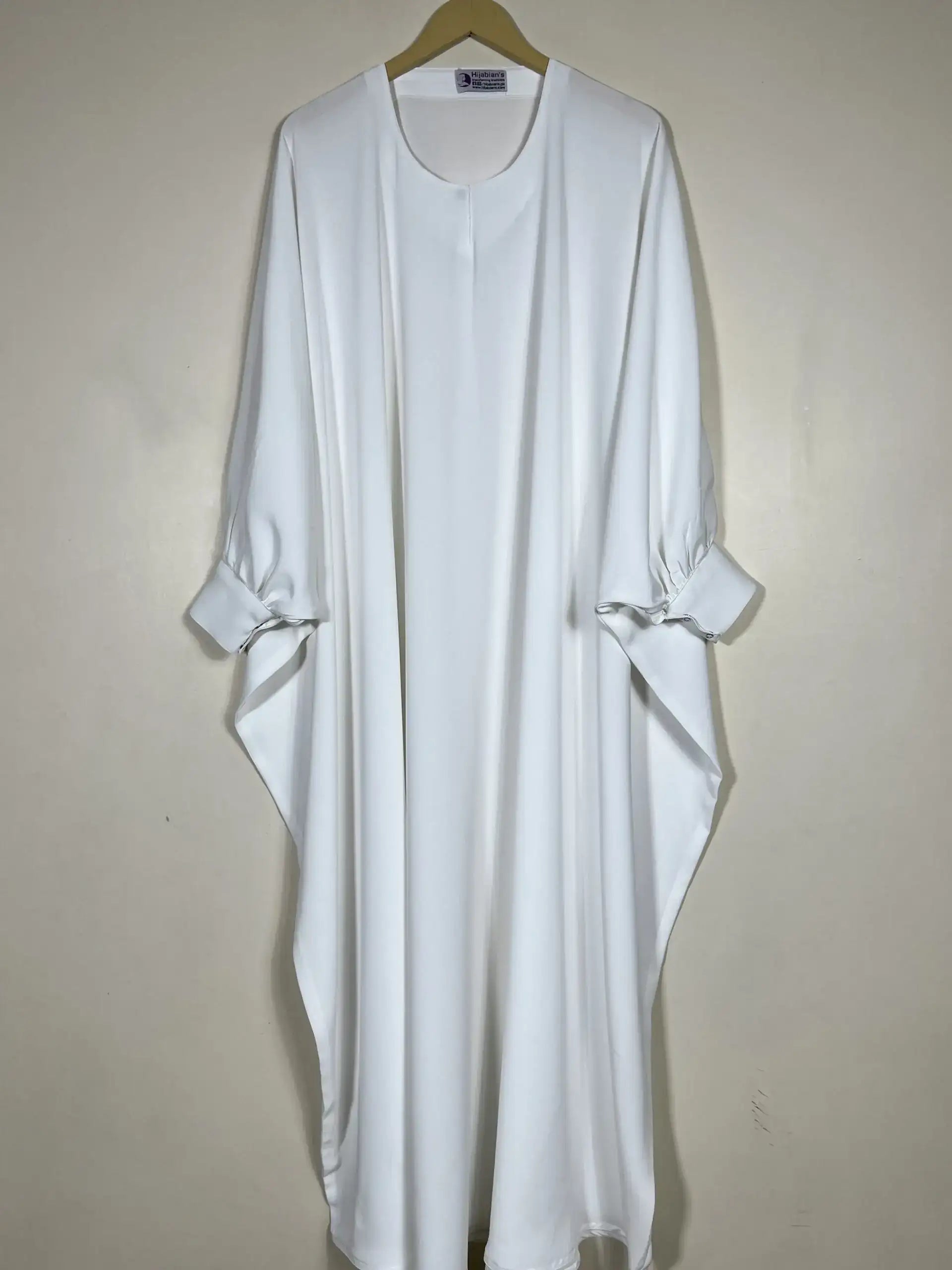 Butterfly Style Abaya - White HJ0487