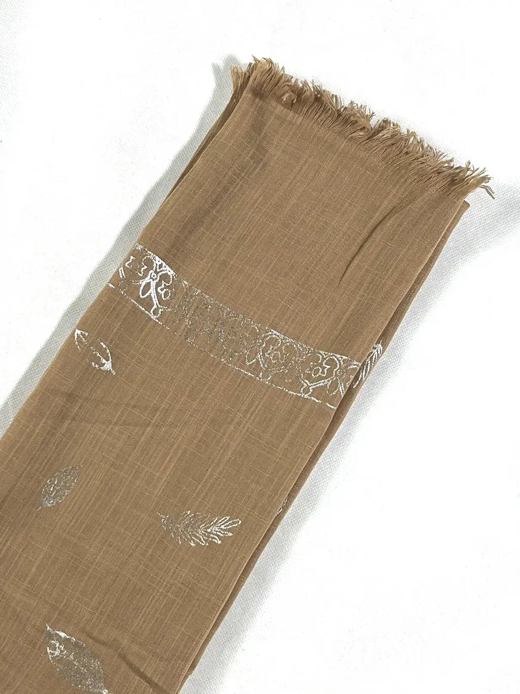 Feather with Border Lawn Hijabs HA065