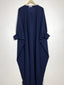Blue - Butterfly Style Abaya HJ0605
