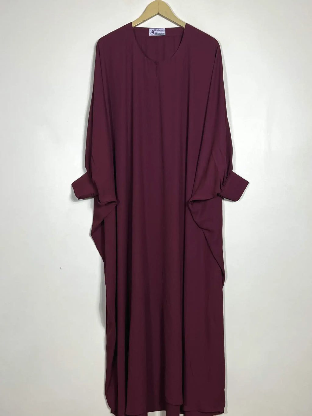 Maroon - Butterfly Style Abaya HJ0604