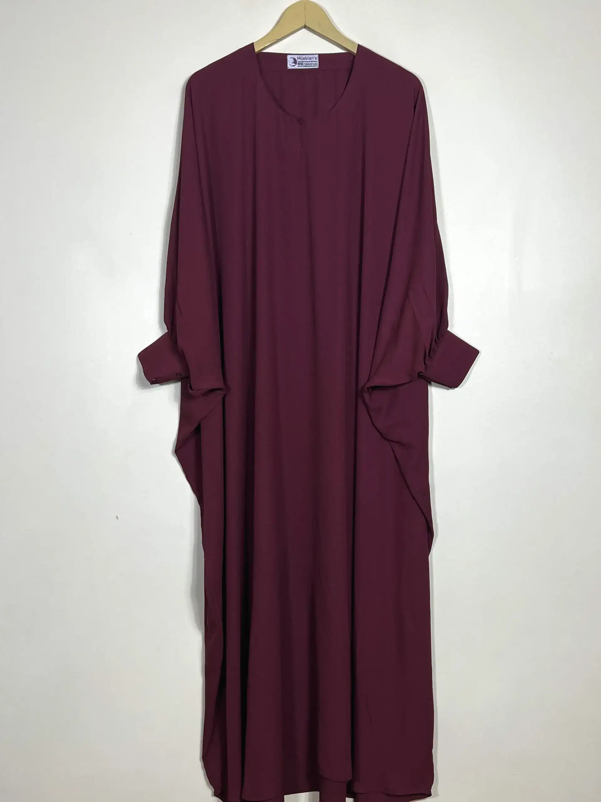 Maroon - Butterfly Style Abaya HJ0604