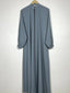 Sage - Zipper with Collar Abaya HJ0601