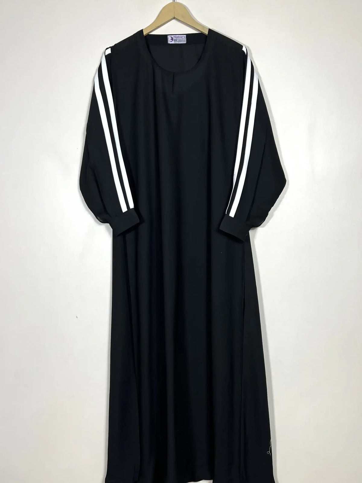Black - Pipen Sleeves Maxi Abaya HJ0596 Main image