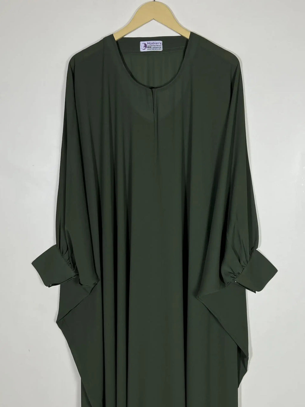 Olive Green - Butterfly Style Abaya HJ0520