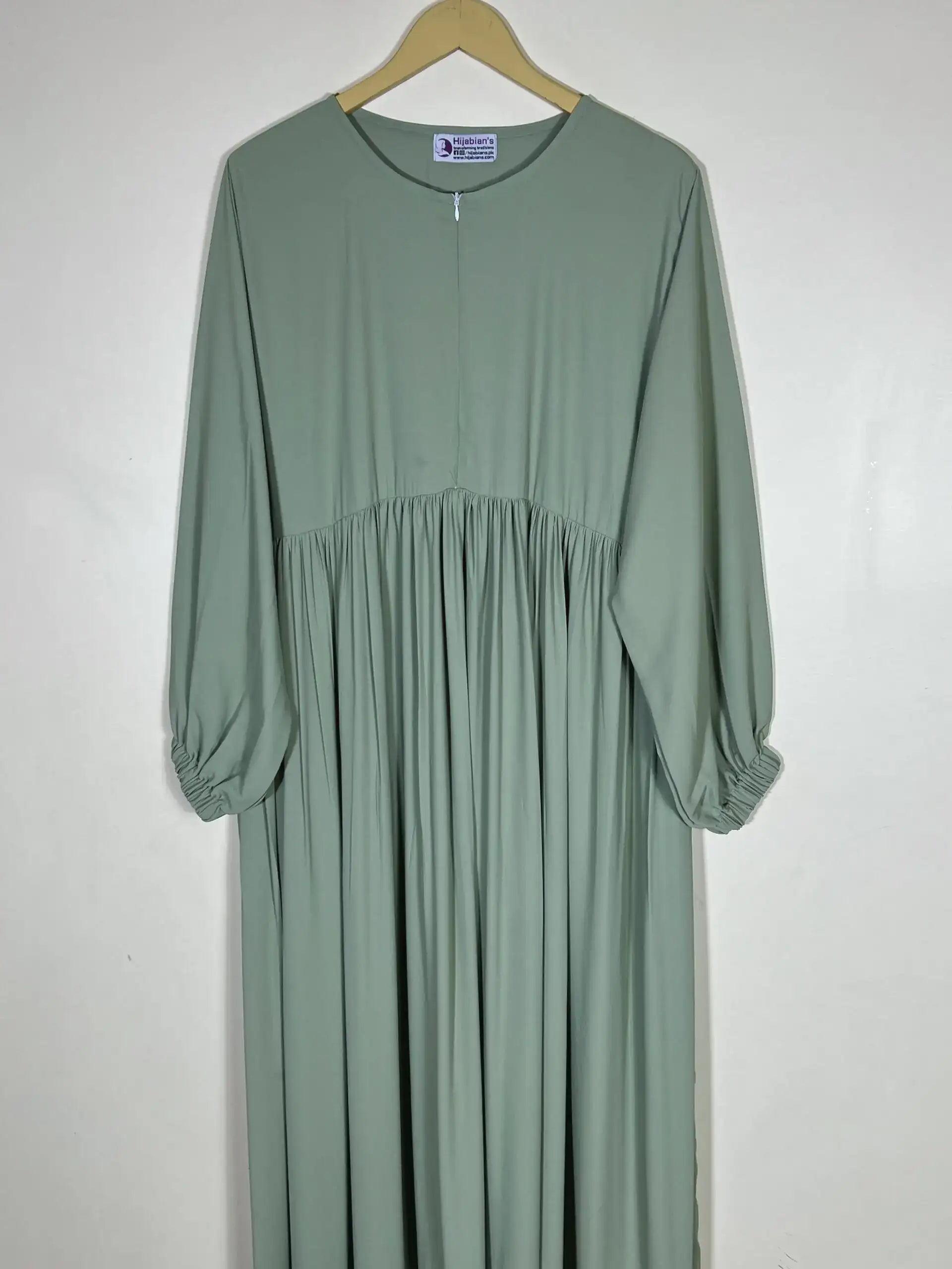 Pistachio - Front Chun Maxi Abaya HJ0523