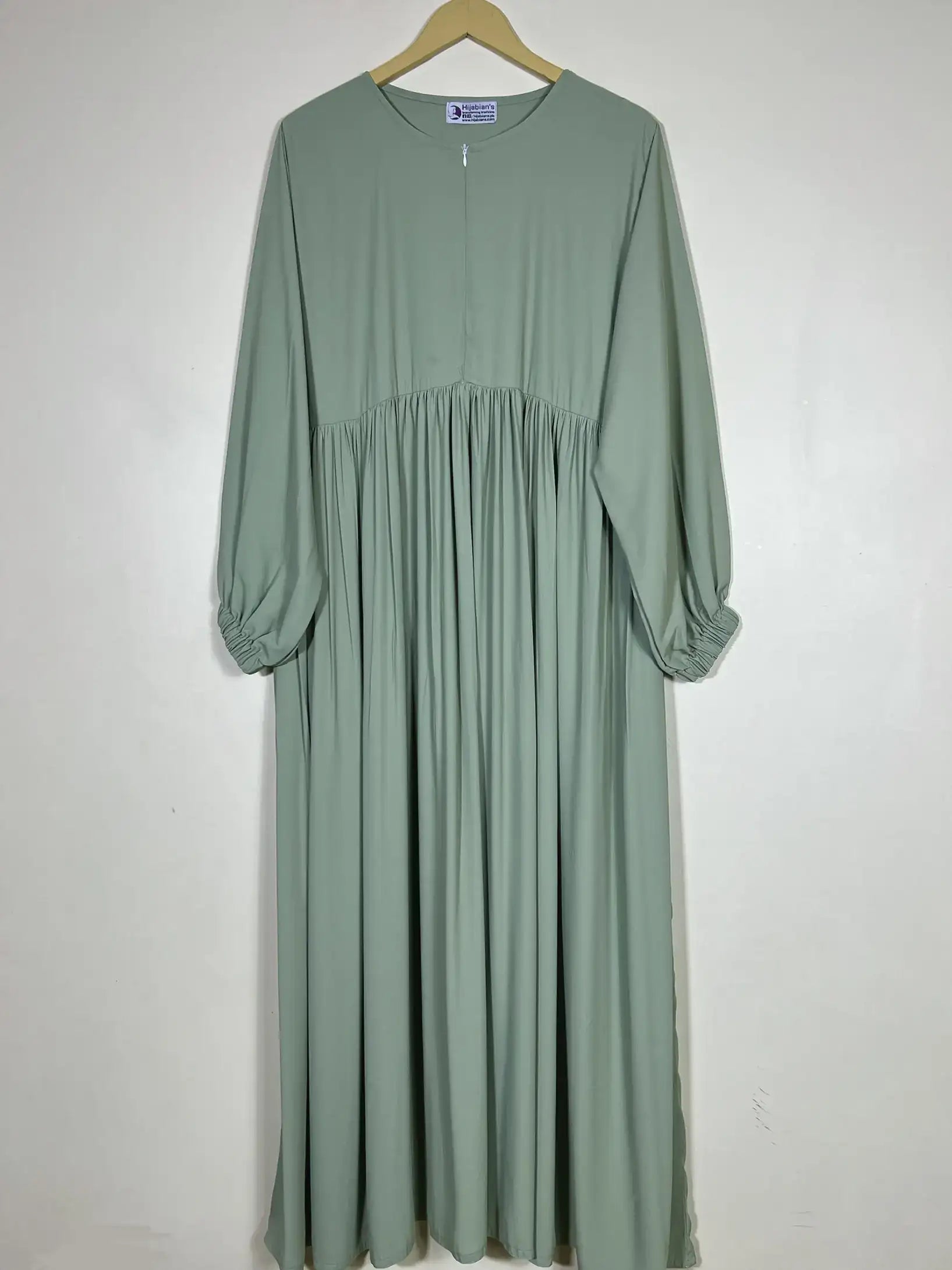 Pistachio - Front Chun Maxi Abaya HJ0523