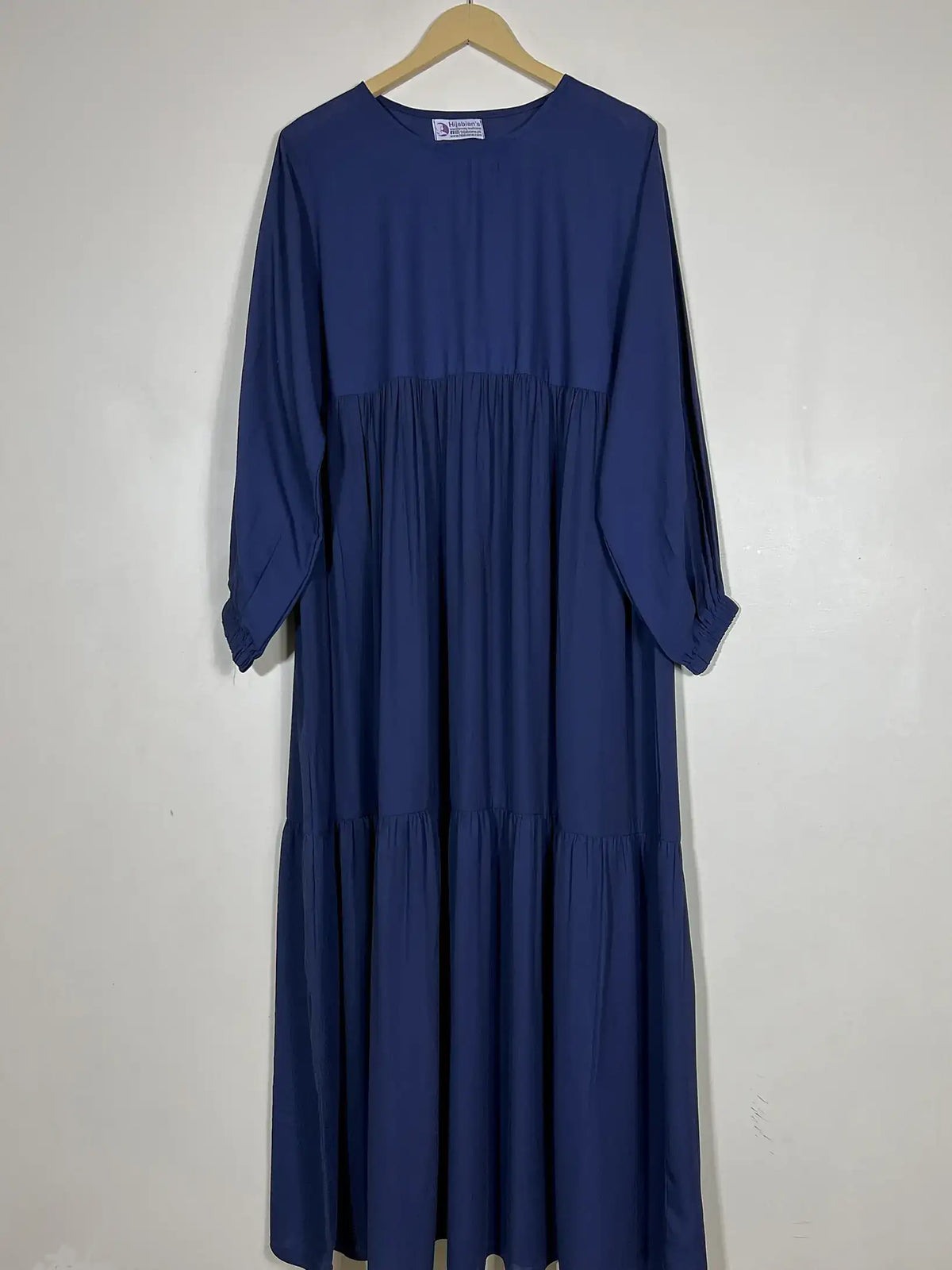 Blue - Frill Maxi Abaya HJ0530 Main image