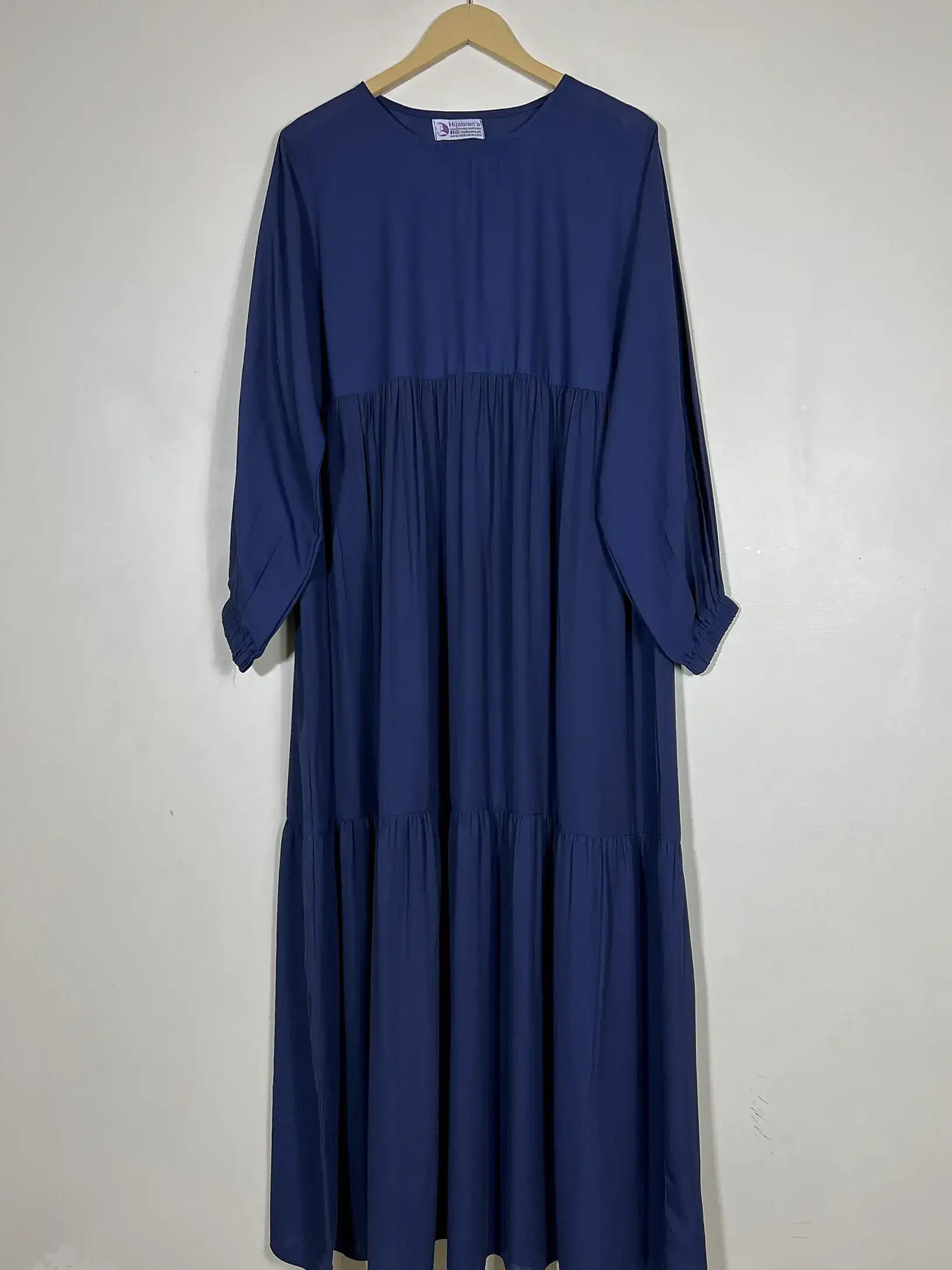 Blue - Frill Maxi Abaya HJ0530