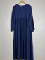 Blue - Frill Maxi Abaya HJ0530