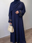 Blue - Charmed Hearts Handwork Abaya HJ1520