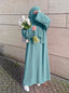 Sage Green - Grace Open Abaya HJ1735