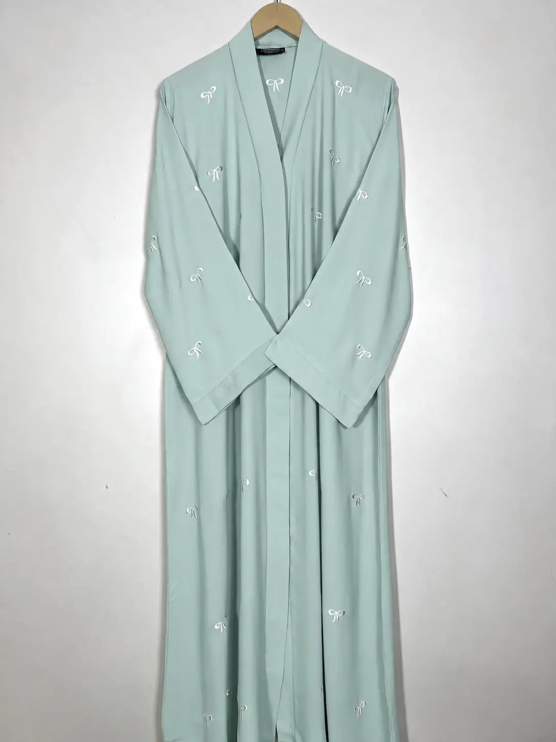 Aqua Mist - Classic Bow Abaya HJ1713
