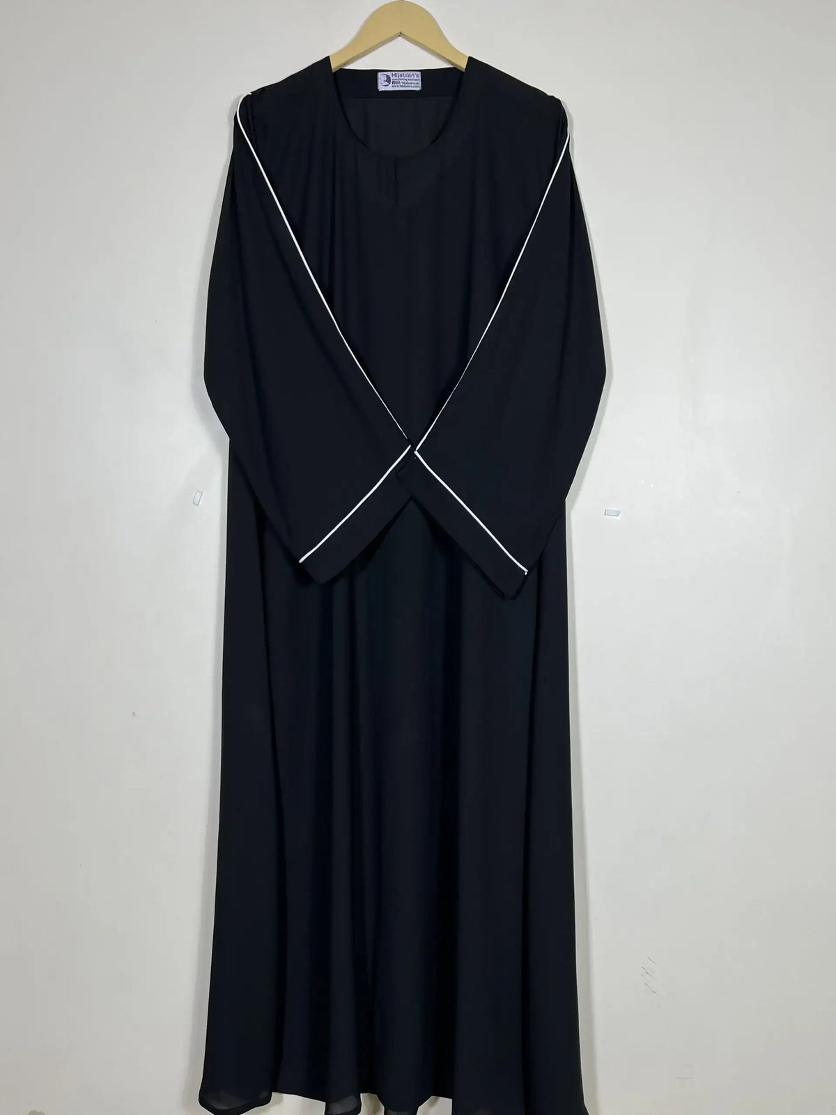 Black Dori Pipen Maxi Abaya HJ0516 Main image