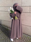Mocha Taupe - Grace Open Abaya HJ1737