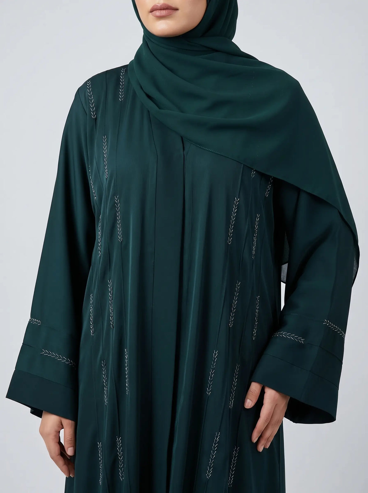 Bottle Green - Yasmin Abaya HJ1579 Main image