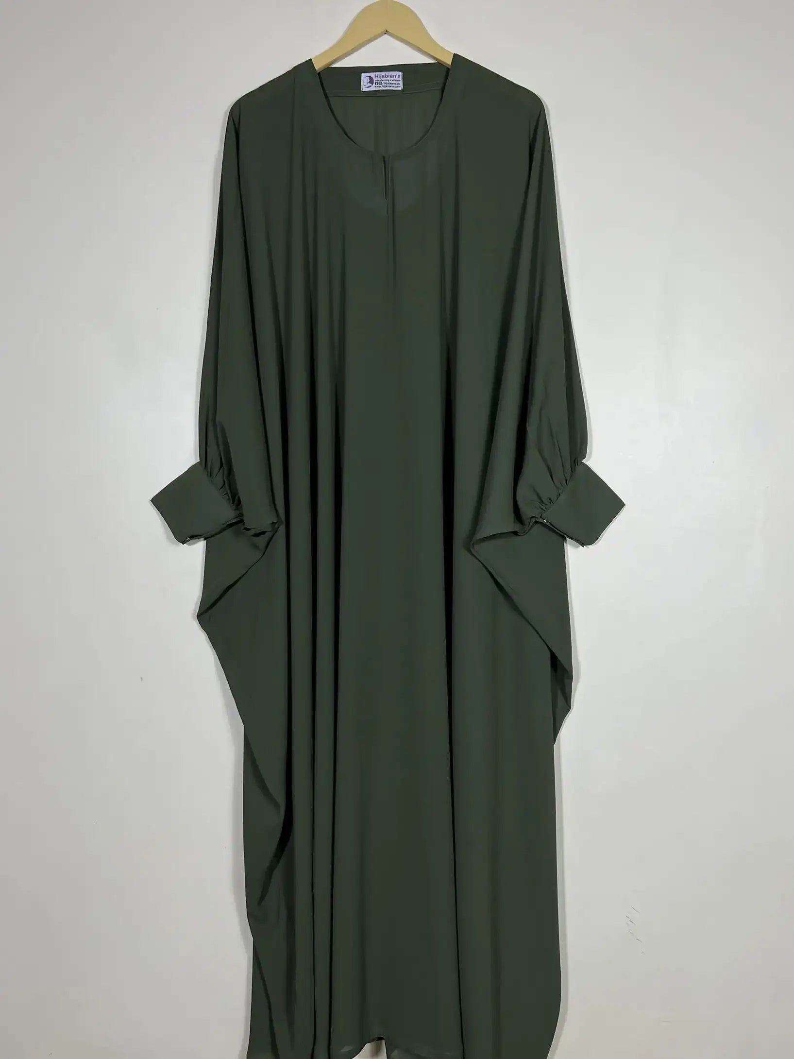 Olive Green - Butterfly Style Abaya HJ0520