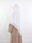 Square Chiffon Hijab - White