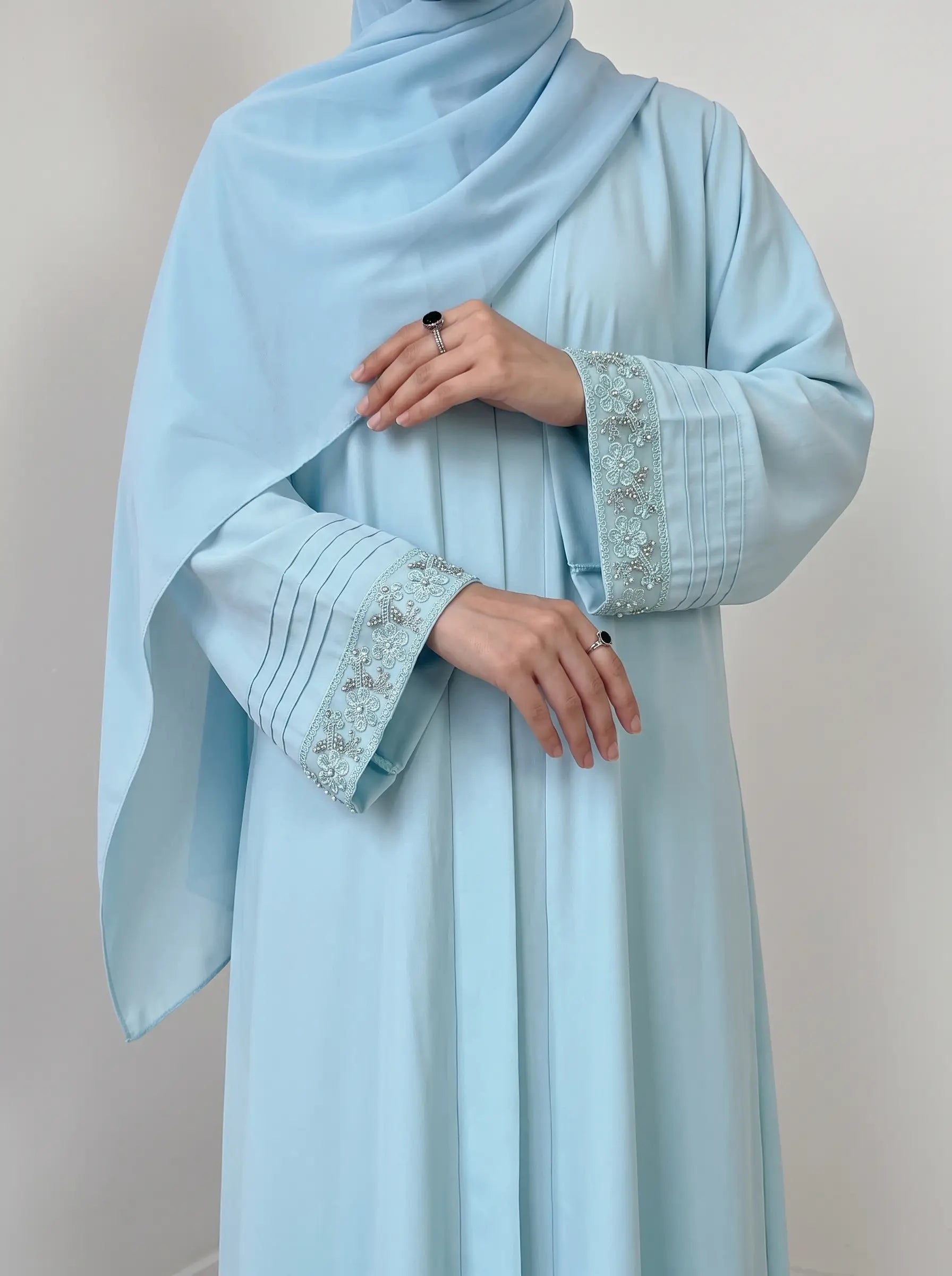 Ice Mist - Dream Lace Abaya HJ1674